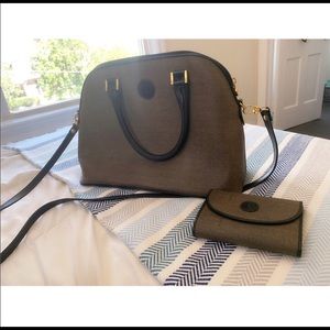 Vintage Rare Fendi Pequin Canvas Bag